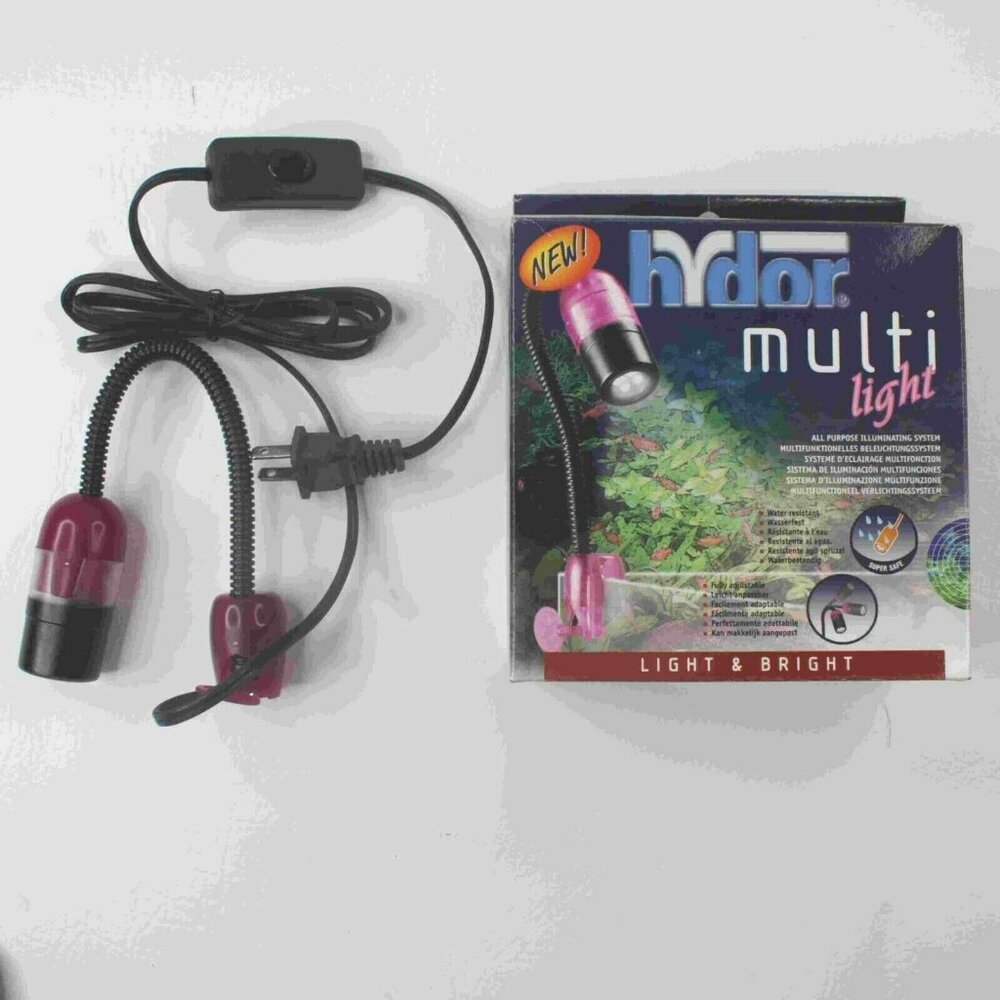 Hydor Multi Pink Light Water Resistant All Purpose Illuminating System NEW